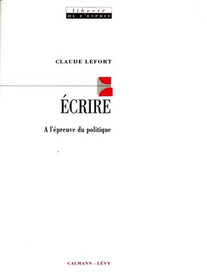 cover image of Ecrire